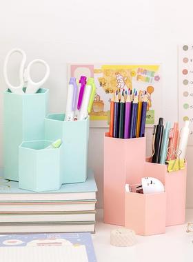 Minimalist Creative Square Pen Holder Multi-Function Partiti