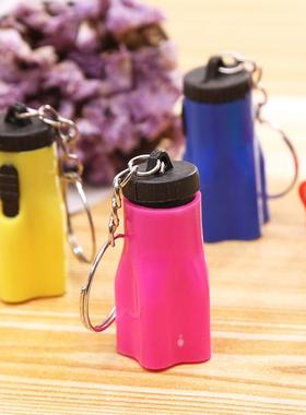 LED Flashlight Plum Blossom Light Keychain Mini Lamp Light E