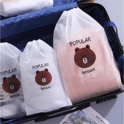 Matte drawstring bag, cartoon drawstring bag, clothing and s