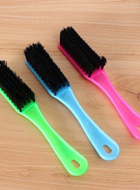 Dollar store long-handled plastic cleaning brush for shoe po