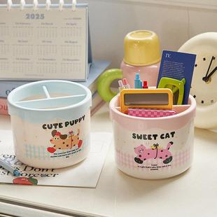 Desktop Plastic Organizer with Compartments, Dressing Table