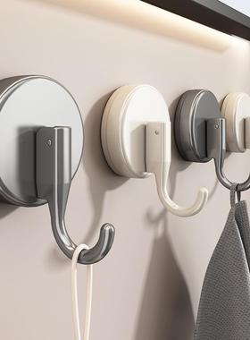 Suction cup hooks behind the door, no drilling required, str