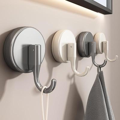 Suction cup hooks behind the door, no drilling required, str