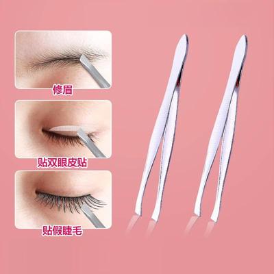 Beauty tools: tweezers, eyelash extension pliers, eyebrow pl