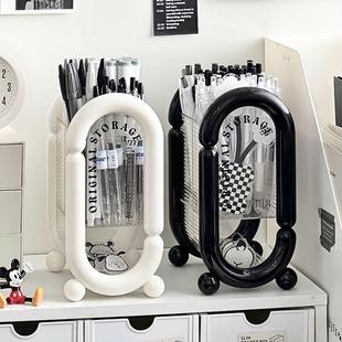 Desk Organizer Pencil Holder for Students - Large Capacity,