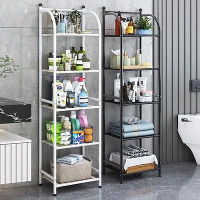 No-drill storage rack for bathroom, toilet, washbasin, showe