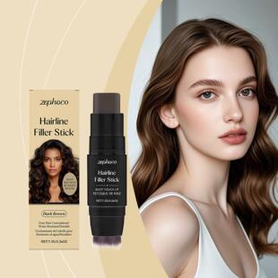 Zephoco Deep Brown Natural Hairline Filler Stick - Visually