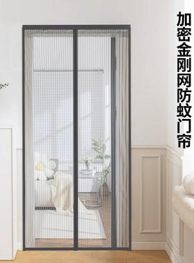 Magnetic Mosquito Door Curtain with Magic Tape, Summer Mesh