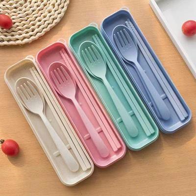 Wheat Straw Cutlery Set for Kids - 3 Piece Set including For
