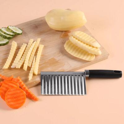 Fancy Slicer Wavy Blade Stainless Steel Ruffle Potato Cutter