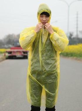 Disposable Clear Raincoat Waterproof Poncho for Outdoor Acti