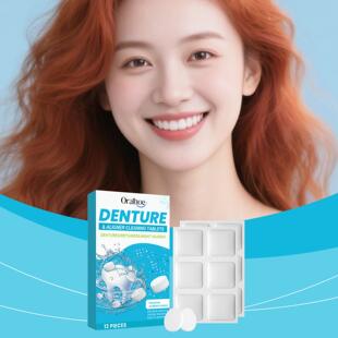 ORALHOE Denture Cleaning Effervescent Tablets - Thoroughly c