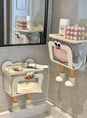 Cute cartoon wet wipe box, bathroom wall-mounted tissue disp