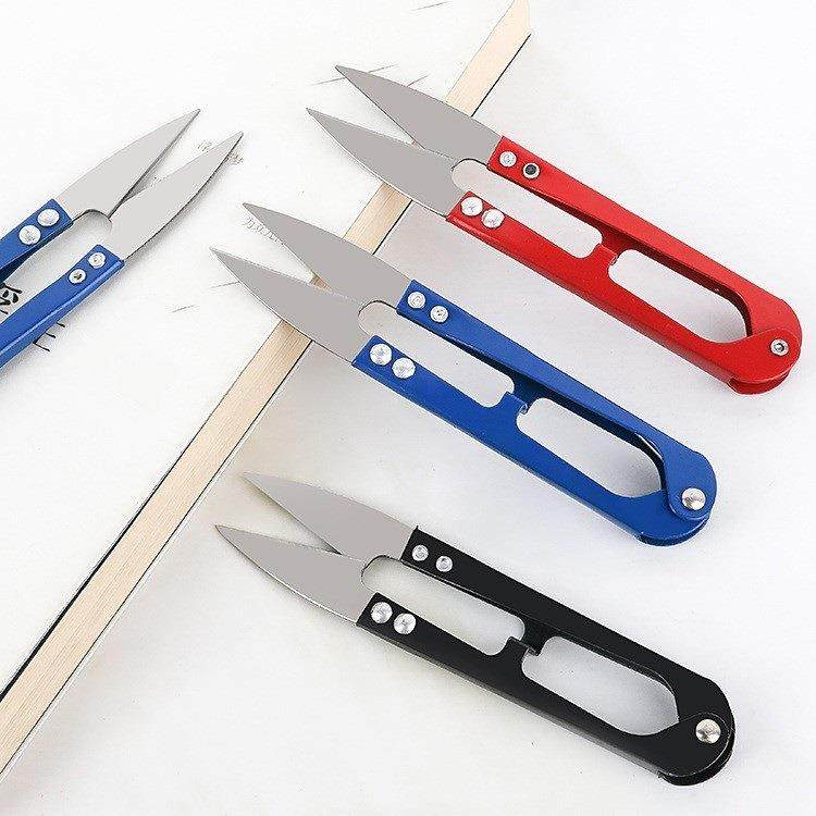 For home daily use, U-shaped spring scissors, large size, su