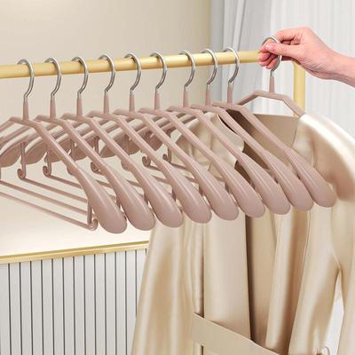 Wide-shoulder, non-slip, and mark-free hanger for home use,