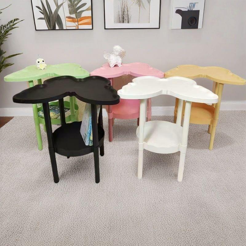 Home-use butterfly-shaped coffee table, bedside storage rack