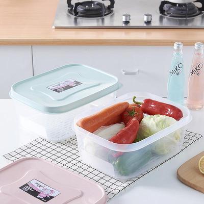 Drainable Freshness Box, Kitchen Plastic Fish Box, Seafood F