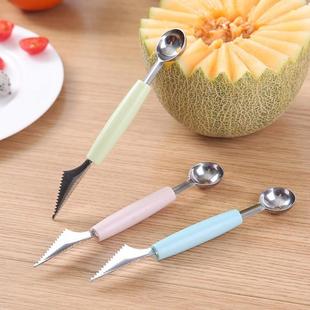Multifunctional Watermelon Ice Cream Scoop Double-Headed Sta