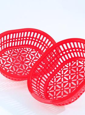 Thickened Plastic Rectangular Storage Basket, Square Sieve,