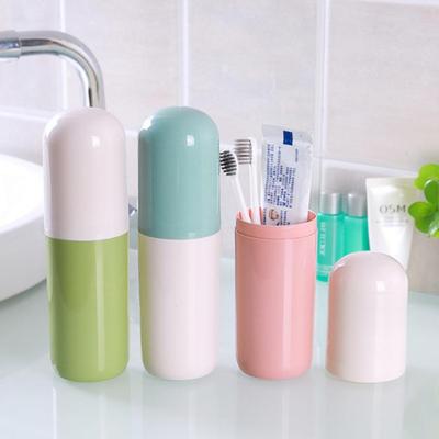 Wholesale Dual-Color Travel Toothbrush Case - Creative Tooth