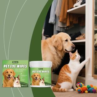 EELJOY Pet Eye Wipes - Gentle and Non-Irritating for Cleanin