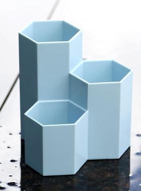 Creative Multilateral Rhombus Pen Holder Dressing Table Stor