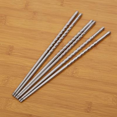 Magnetic-free stainless steel threaded chopsticks, environme