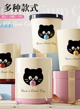 Home-use trash bin, suitable for the living room with a touc