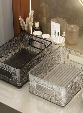 Baoxuan Cosmetic Organizer Box, Bathroom Clutter Transparent