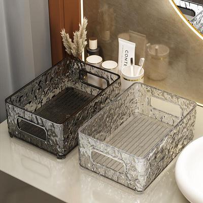 Baoxuan Cosmetic Organizer Box, Bathroom Clutter Transparent