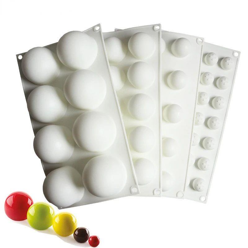 Silicone Chocolate Mold Silicon Ball Cake Moulds 3D Half Sph