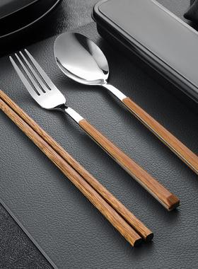 Bowl set, portable cutlery set for students, stainless steel