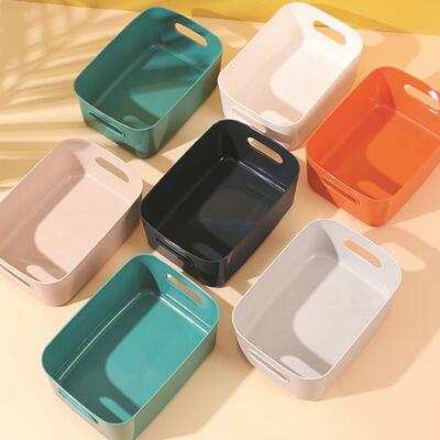 Cosmetic organizing storage box for home use, plastic contai