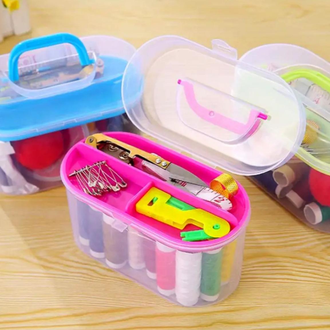 Multicolor Sewing Kit Box, Home-use Hand Sewing and Mending