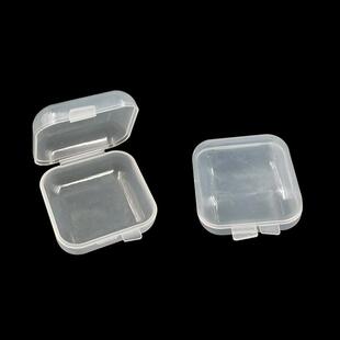 Transparent small plastic boxes, jewelry boxes, earbud cases