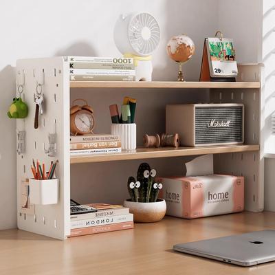 Desktop organizer, bookshelf, perforated board for home stud