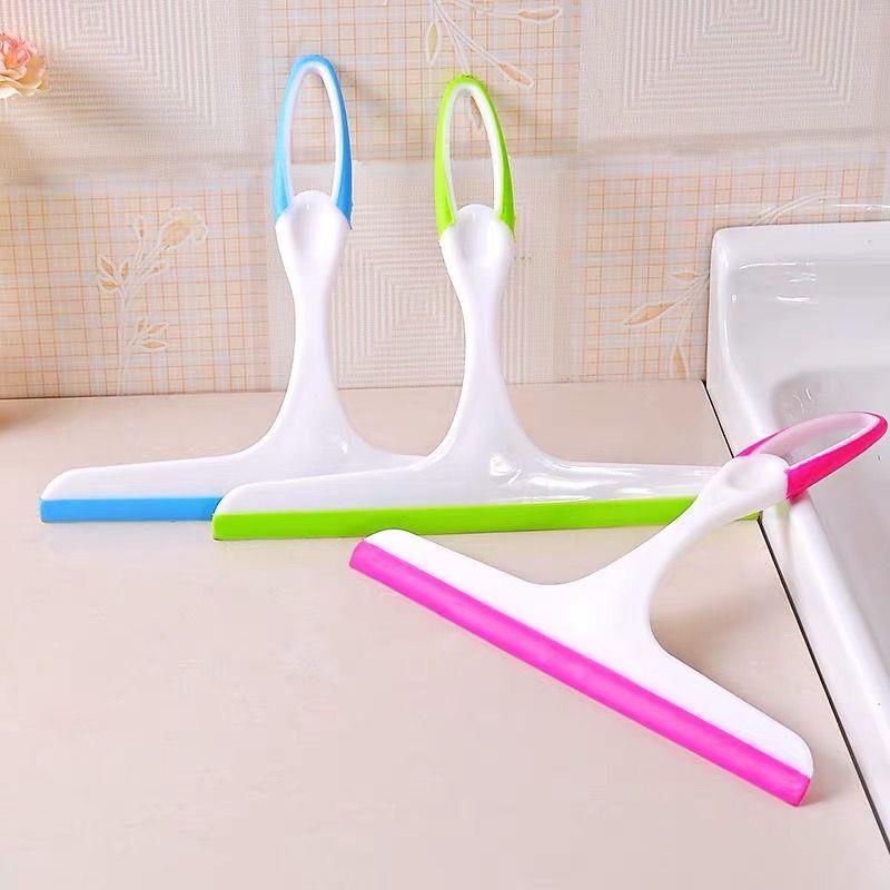 Glass Squeegee Soft Rubber Plastic Glass Scraper Water Remov