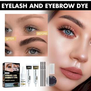 EELHOE Eyebrow and Eyelash Dye Kit - 2-in-1 Lash & Brow Tint