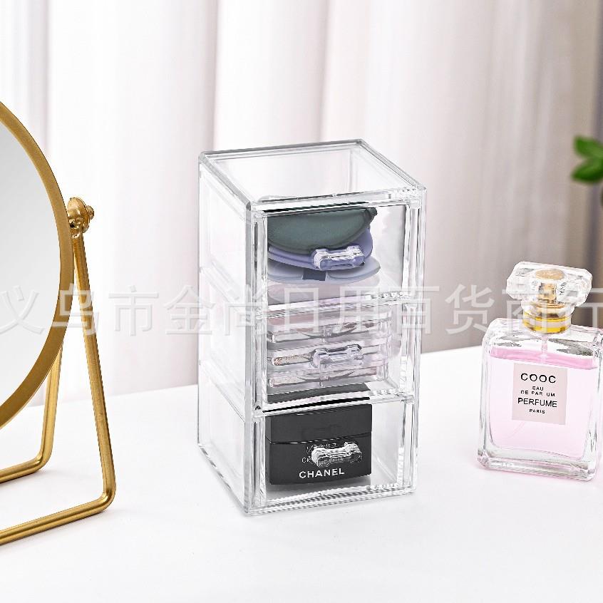 High-capacity, multi-layered, drawer-style desktop organizer