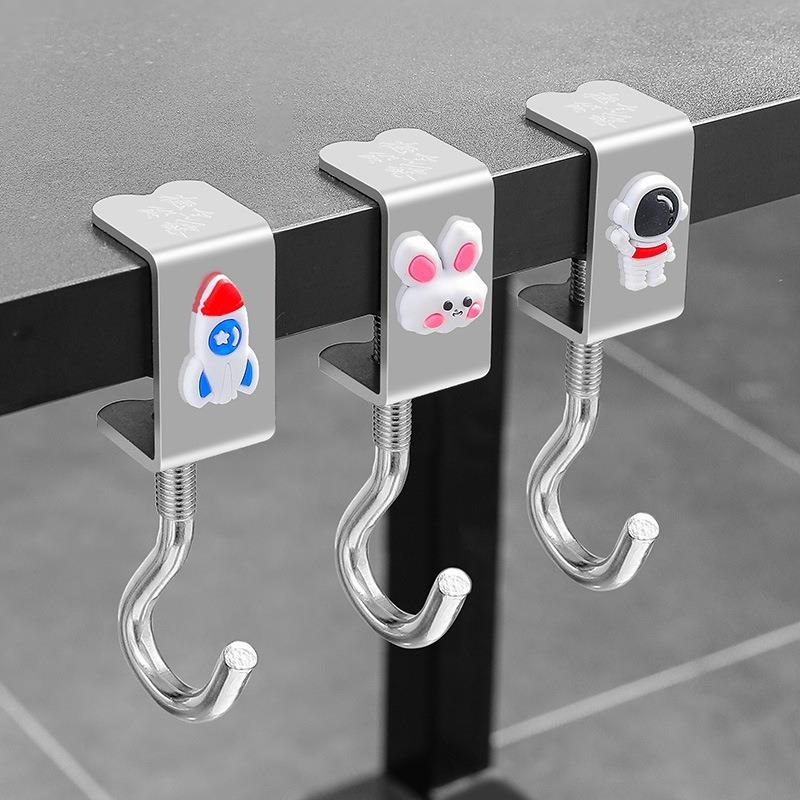 Backpack hook for student desks, side hook for office hangin