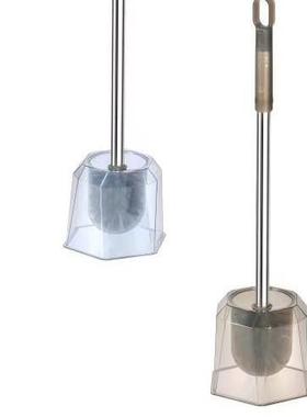 Various styles of wall-mounted silicone toilet brushes with