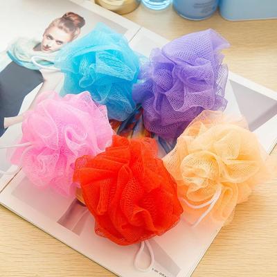 Small Colorful Bath Loofahs, Bath Sponges, Bath Flowers, Exf