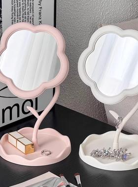 Sunflower-shaped mirror vanity makeup mirror, desktop intern