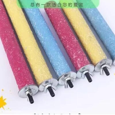 Parrot nail grinding perch, sandpaper bird stand rod, parake