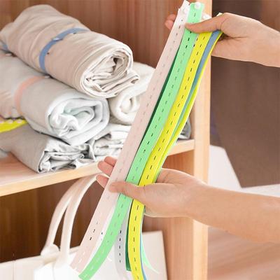 Colorful Stretchable Binding Bands for Organizing Clothes an