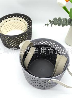 Storage baskets in large, medium, and small sizes are availa