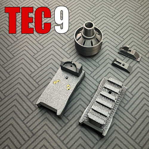 TEC9升级配件后托转接