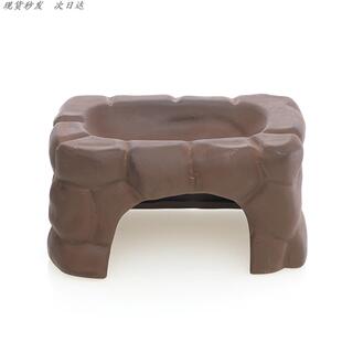 高温陶瓷黄缘乌龟晒台躲避晒台洗澡盆加湿休息爬台瓦片造景装饰