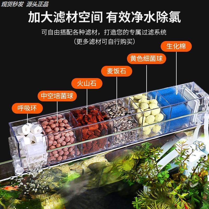 滴流盒小鱼缸过滤器循环水泵净水