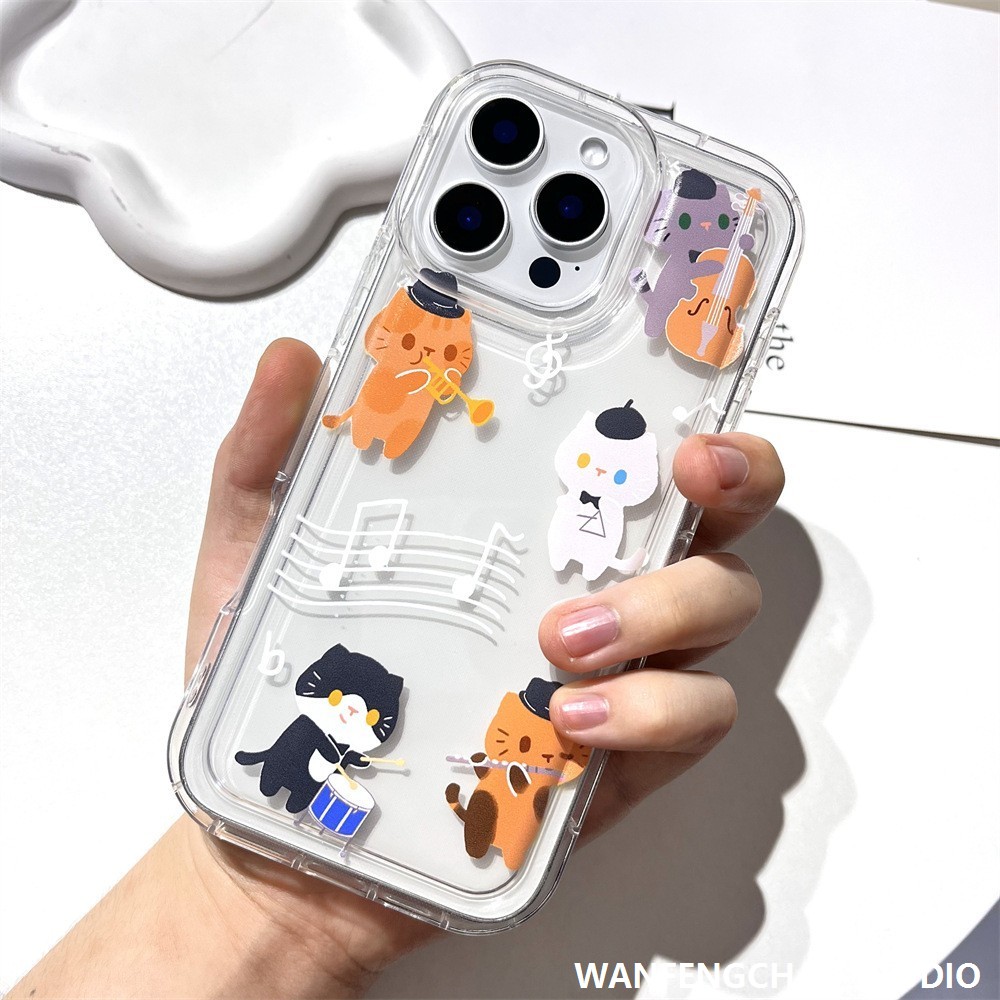 ins卡通动物适用苹果16小众手机壳15韩风iphone14可爱13气囊防摔